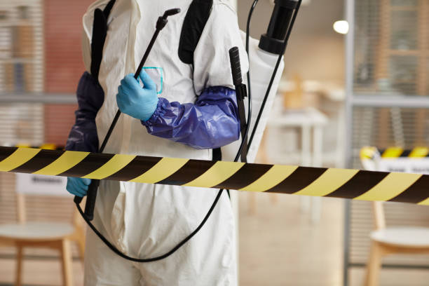 Professional Biohazard Cleanup technician working in Dover, AR